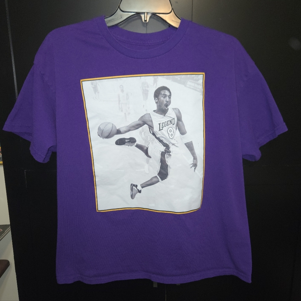 Kids Large Kobe Bryant Purple Graphic Tee Shirt Boys 3forty